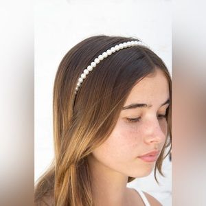 brandy melville faux pearl headband